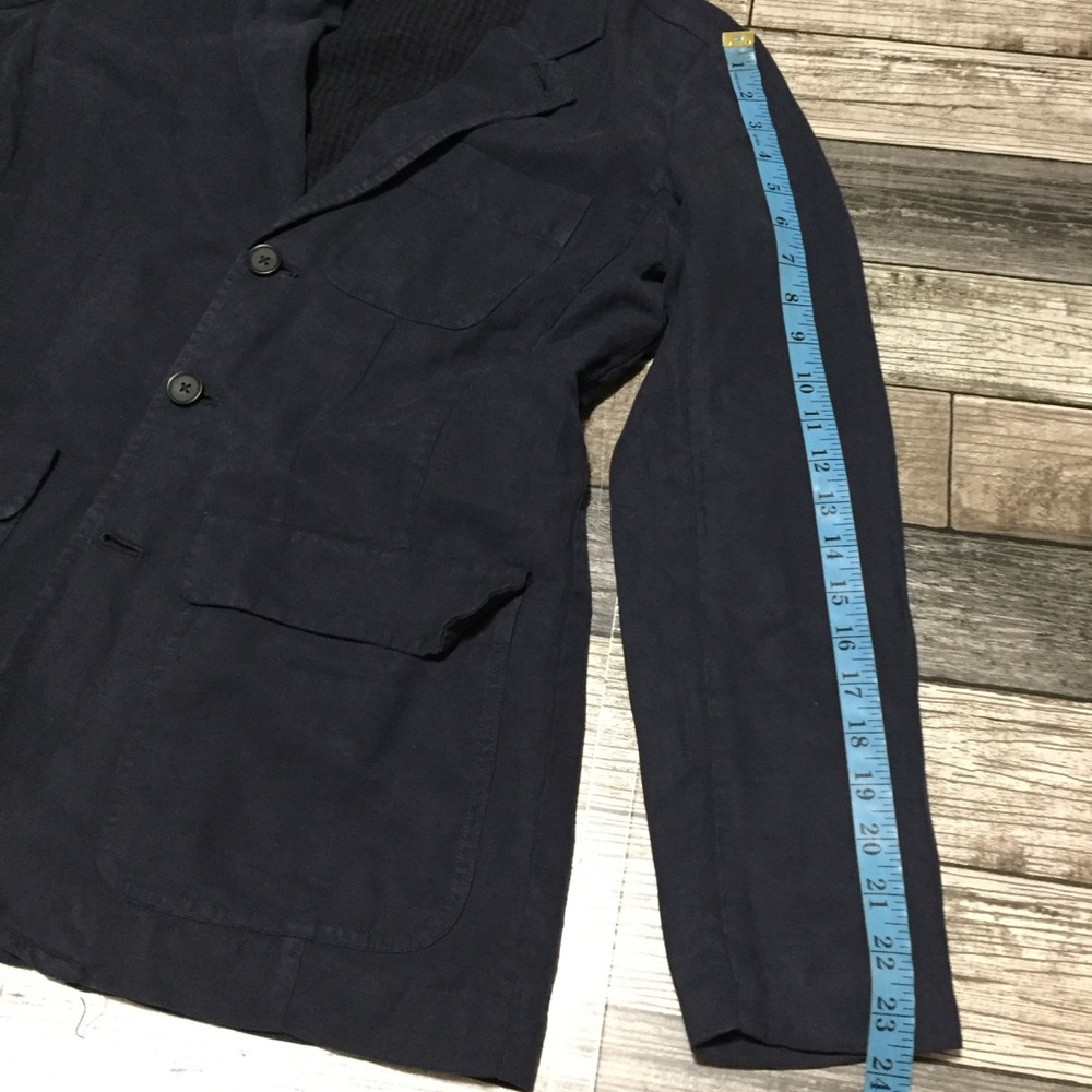 Alex Mill Women’s Blazer Jacket Coat Size XS Blue Linen Blend (READ DESC) - Picture 3 of 10